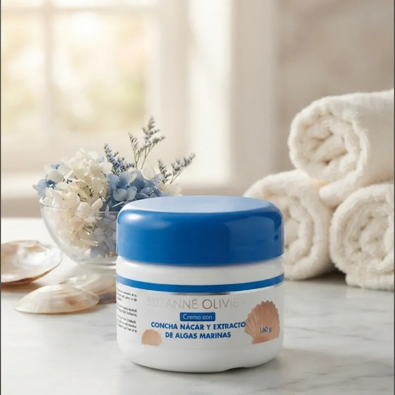Crema Concha Nacar y extracto de algas marinas 160g