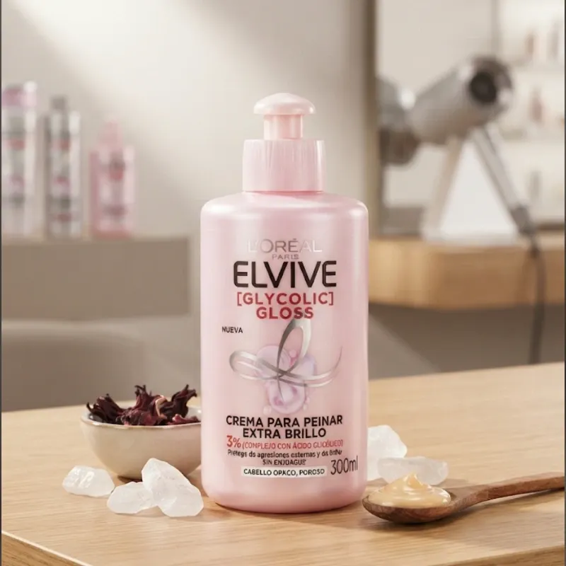 Crema de peinar L'ORÉAL Glycolic Gloss 300ml