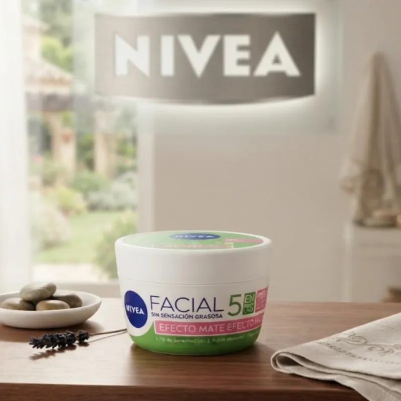 Crema Nívea 5 en 1 mate 200ml