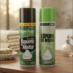 Espuma de afeitar Steel Pro 390g