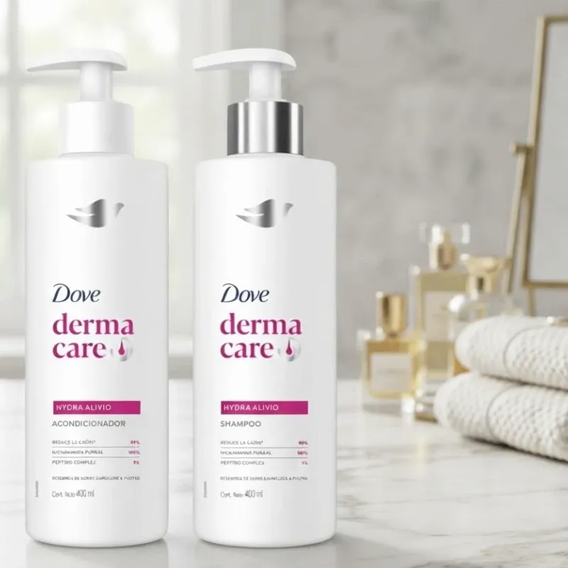 Juego de shampoo y acondicionador DOVE Derma Care Hydra Alivio 370ml