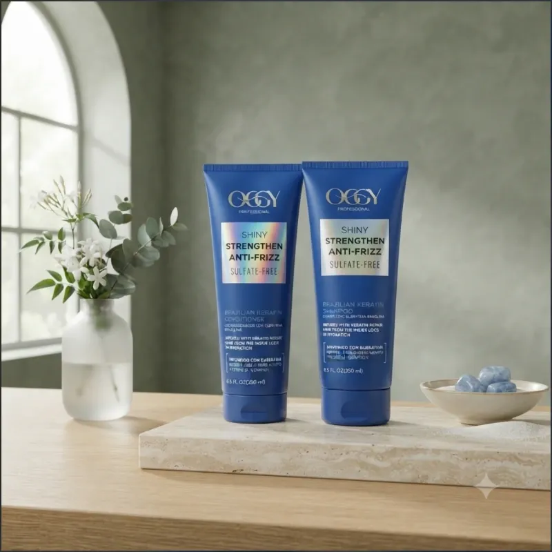 Juego de shampoo y acondicionador Oggy Brazilian Keratin 250ml