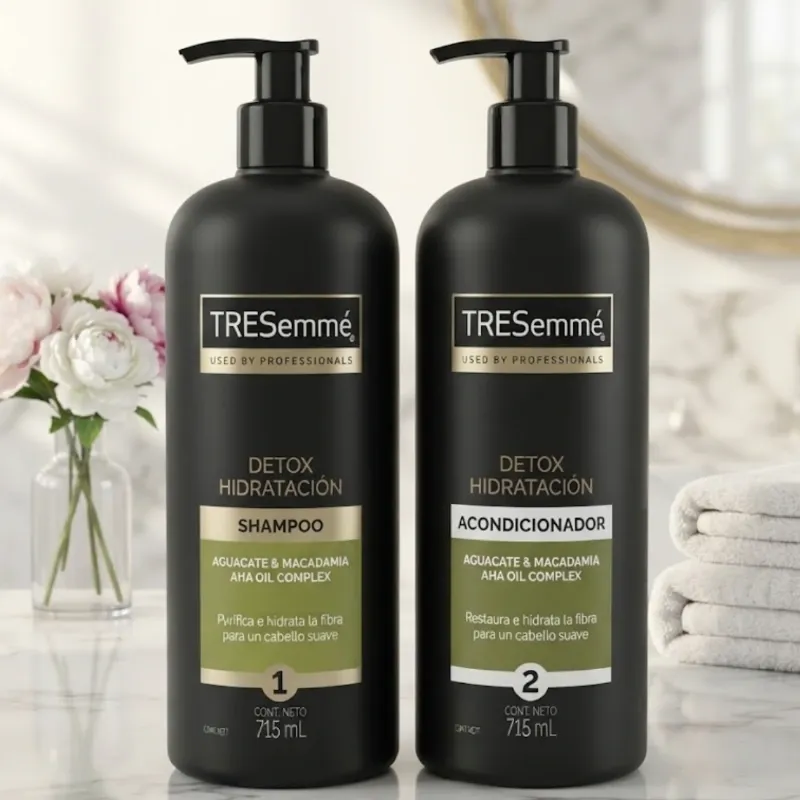 Juego de shampoo y acondicionador Tresemme hidratación 715ml