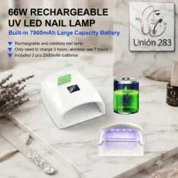 Lámpara recargable 66w