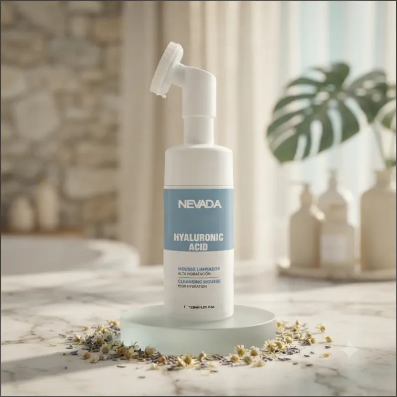 Limpiador Nevada ácido hialuronico con cepillo 120ml