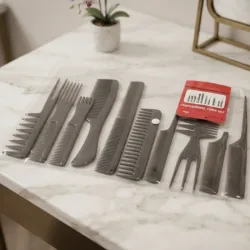 Set de 10 peines de carbón