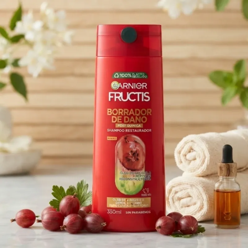 Shampoo Garnier Borrador de Daño 350ml
