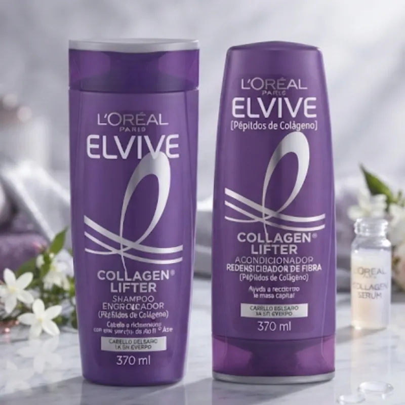 Shampoo y acondicionador L'ORÉAL Collagen Lifter 370ml