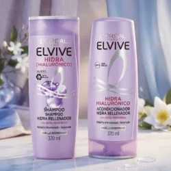 Shampoo y acondicionador L'ORÉAL Hidra Hialurónico 370ml