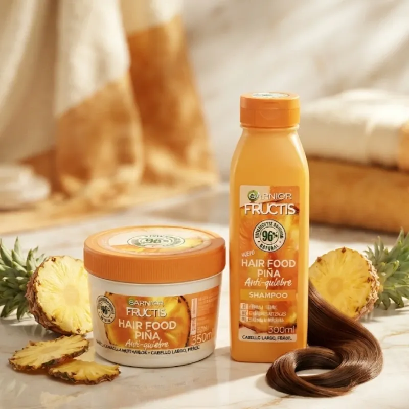 Shampoo y mascarilla Garnier Piña 350ml
