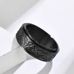 Anillo Nudo Celta Negro