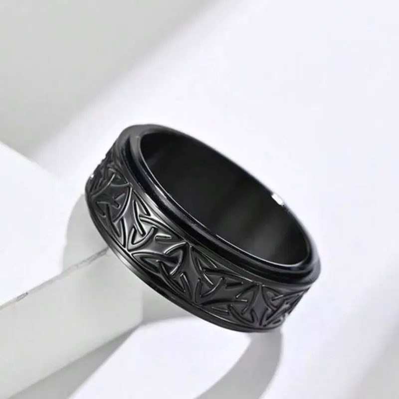 Anillo Nudo Celta Negro