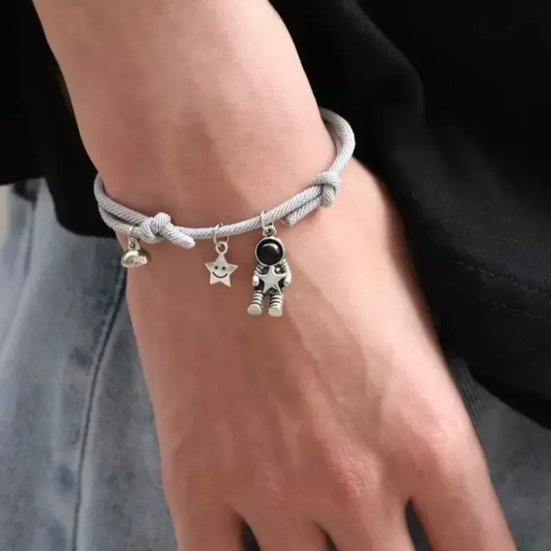 Pulsera "Astro Connection" - Cordón y Dijes Espaciales