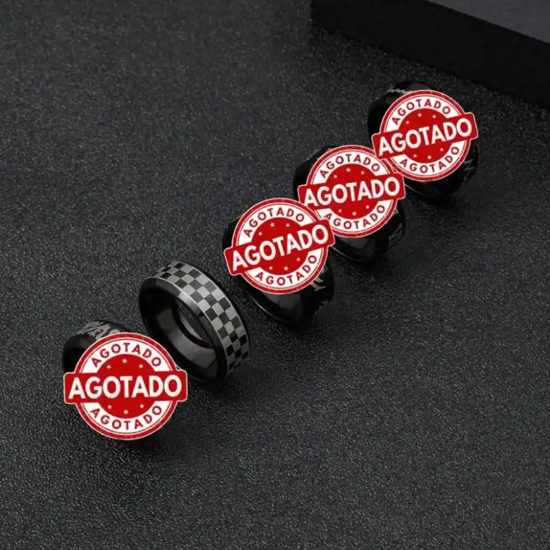 Conjunto de Anillos "Urbanos Negros"