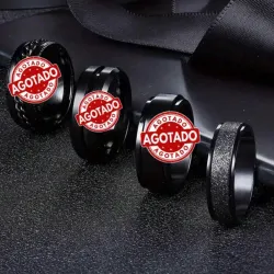 Esencia Nocturna: Set de Anillos Negativos de Textura