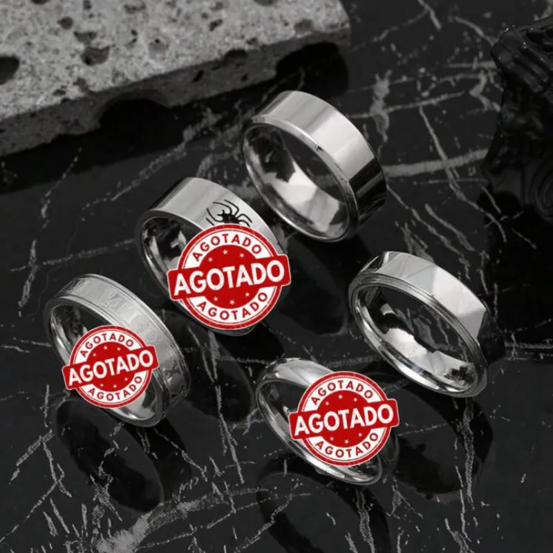 Pack "Steel Strength" de Anillos para Hombre de Acero Inoxidable