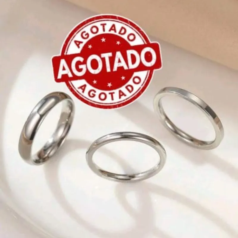 Set Trío Anillos Apilables Plateados