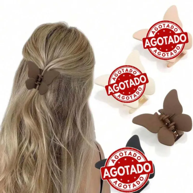 Vuelo de Elegancia: Set de Clips Mariposa para Cabello