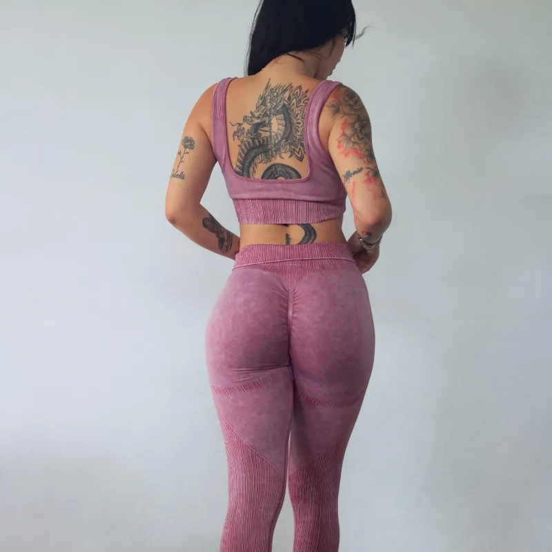 Conjunto Rosa Textura 