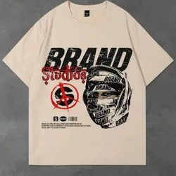  Camiseta de manga corta de cuello redondo con eslogan impreso para hombre de verano, camiseta gráfica para hombres