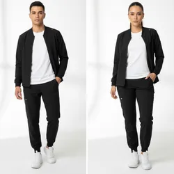 Conjunto unisex para personal de salud o estética (suéter con pantalones)