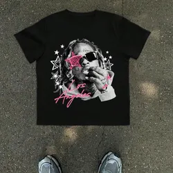 GENIUS ODE Camiseta casual de cuello redondo de manga corta con gráfico impreso para hombres, para amigos