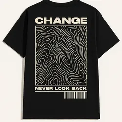 Hombres Camiseta con estampado de slogan