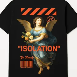 Manfinity Homme Camiseta de manga corta con cuello redondo y estampado de letras y gráficos, talla grande, para hombre, para salir en verano