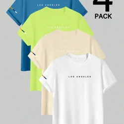 Manfinity Hypemode Camiseta de manga corta casual de hombre con estampado de letra simple
