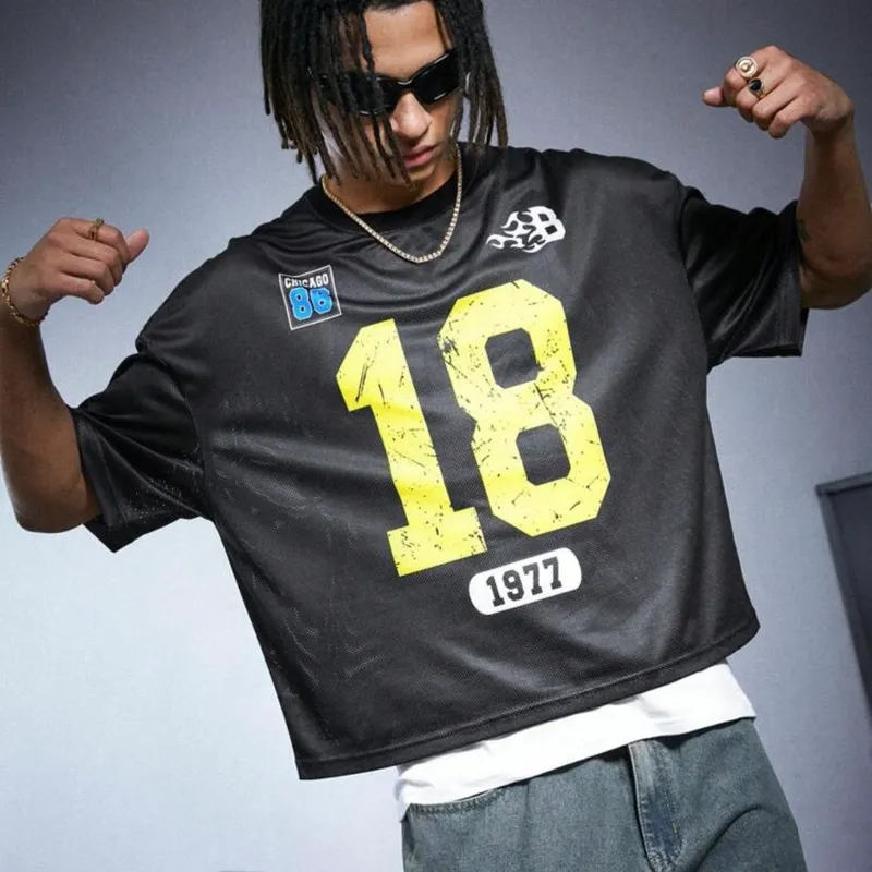 -Manfinity Streetrush Camiseta deportiva Casual de manga corta 