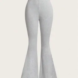  Pantalones elegantes con cintura elástica y pierna campana para mujeres, para primavera, verano y otoño