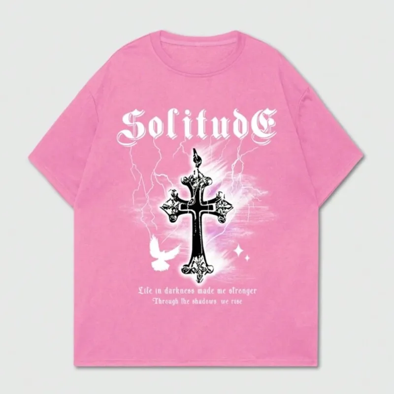 ROMWE MEN Street Life Camiseta gráfica de letra cruzada Y2K para hombres para Halloween, escuela