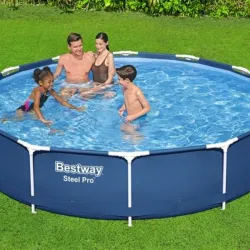 Conjunto de piscina Steel Pro® de 12' x 30"/3,66 mx 76 cm