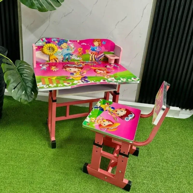 Escritorio y silla de estudio ajustables para niños