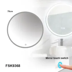 Espejo circular para baño luz LED 