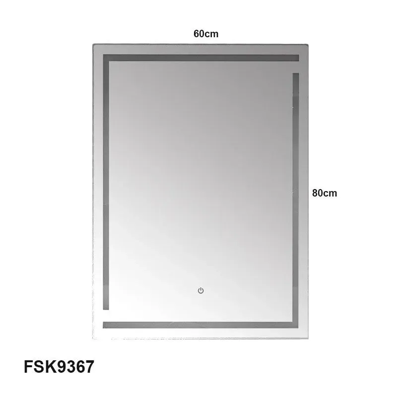 Espejo rectangular para baño luz LED 