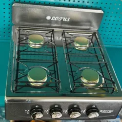 FOGÓN A GAS DE MESETA MARCA LOTUS, 4 HORNILLAS LT-005G-GRAY