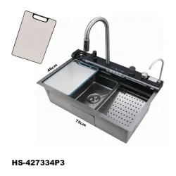 Fregadero de cocina de acero inoxidable 201