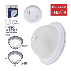 Lámpara decorativa de sobreponer 120 V (A105-VT28-W)