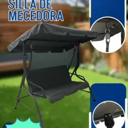 SILLA MECEDORA GRIS