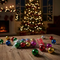 Bolsa de esferas navideñas 