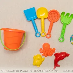Cubitos y juguetes de playa