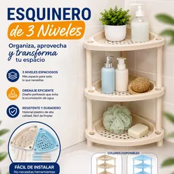 Esquinero de 3 niveles