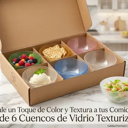 Juego de 6 dulceras de colores