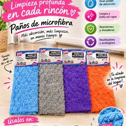 Paños de microfibra