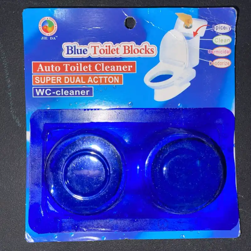Pastillas Azules para el baño. 