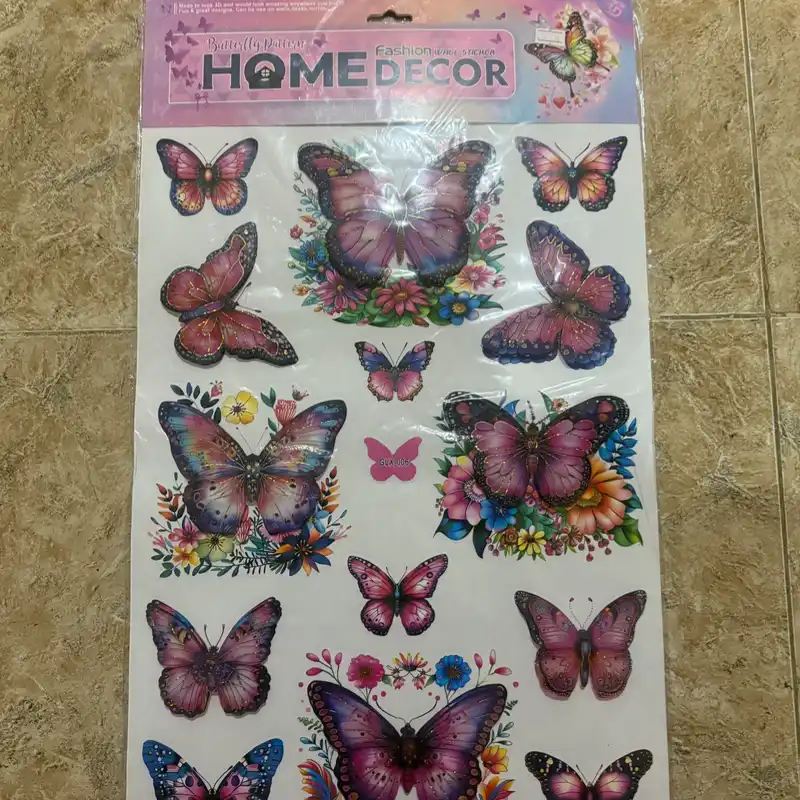 Pegatina decorativa de mariposa 