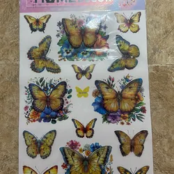 Pegatina decorativa de mariposa 