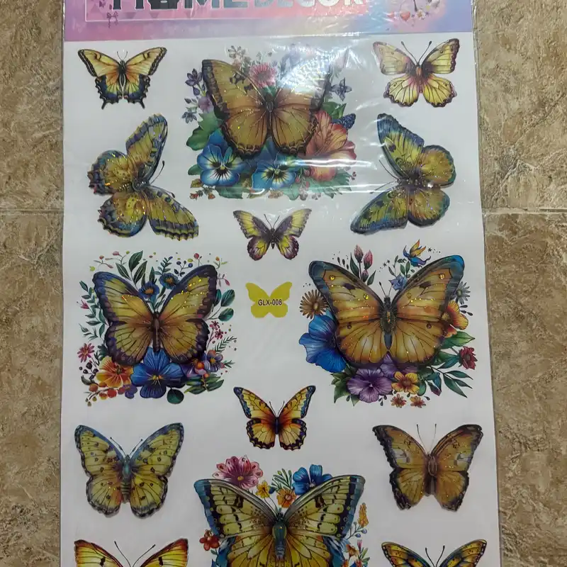 Pegatina decorativa de mariposa 