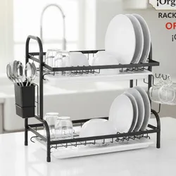 Platero metálico de 2 niveles 